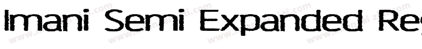 Imani Semi Expanded Regular字体转换